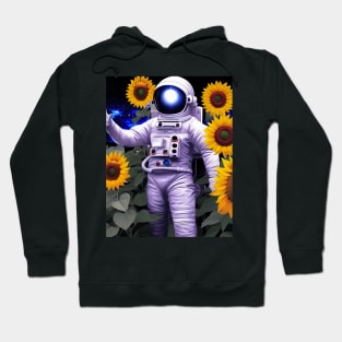 Astronaut big Sunflower Hoodie